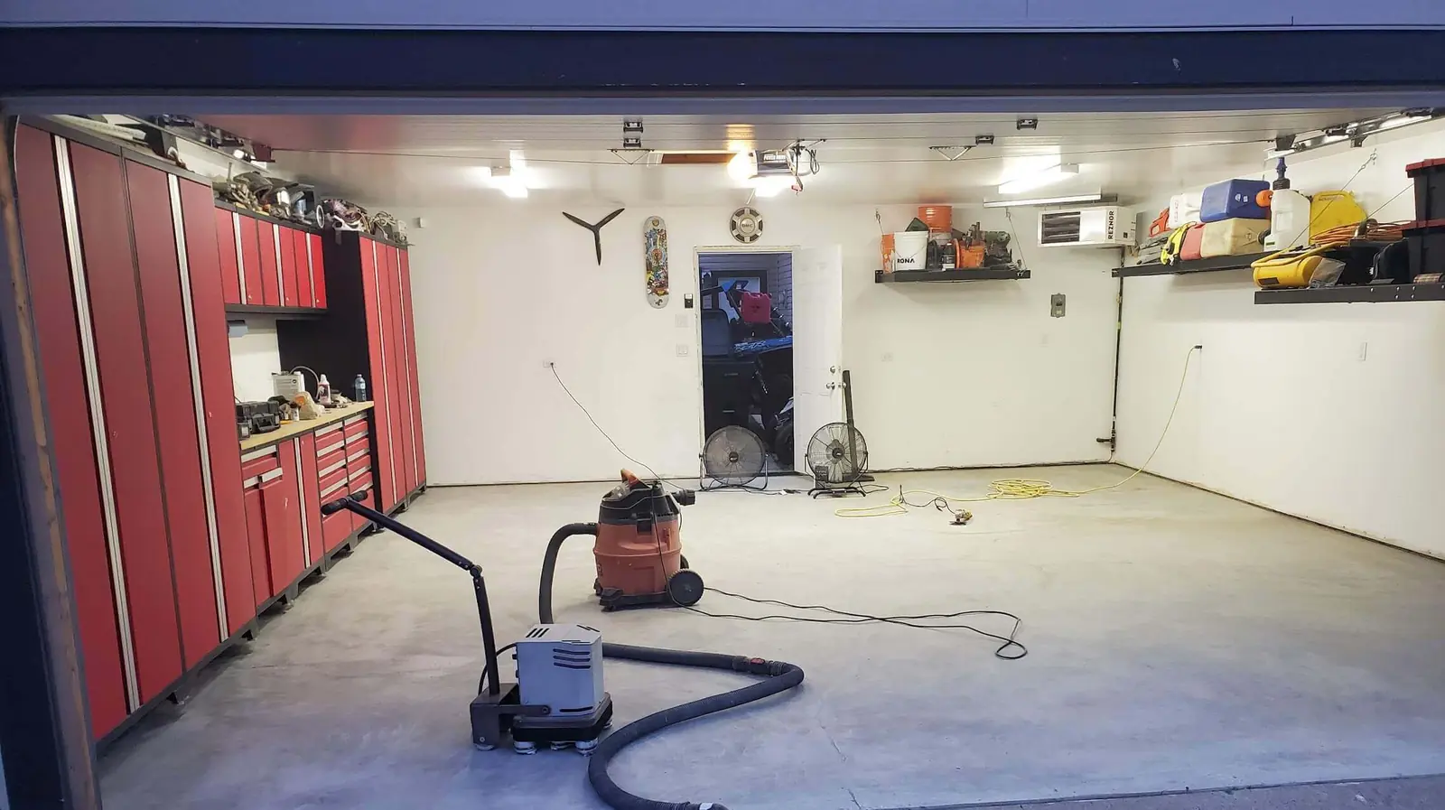 Custom epoxy garage floor project