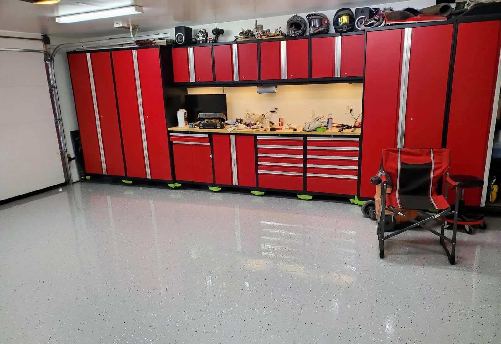 Another custom epoxy garage floor